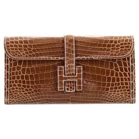 hermes jige elan clutch|hermes jige clutch crocodile.